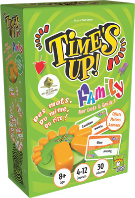 Times Up Family 1 (vert) Gms Repos Production - Jeux De Société  Ludipassion. Jeux de societe et parties ludiques
