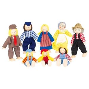 Famille de la ferme, poupées articulées II
