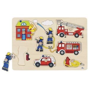 Pompiers, puzzle à encastrements