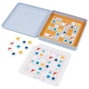 Sudoku, 16,2 x 16,2 x 2,6 cm, 36 magnets,25 modèles